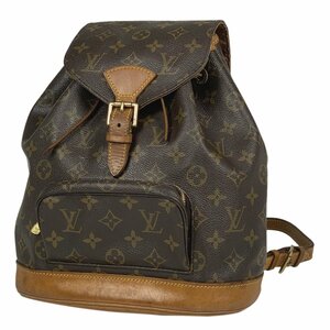 ルイ・ヴィトン Louis Vuitton モンスリ MM バックパック デイパック リュック モノグラム ブラウン M51136 レディース 【中古】