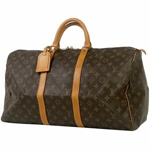 ルイ・ヴィトン Louis Vuitton キーポル 50 ハンドバッグ 旅行 ビジネス ボストンバッグ モノグラム ブラウン M41426 レディース 【中古】