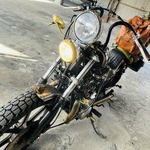 ヤフオク いますぐ落札 車検付 高騰中 カワサキ Z400 LTD ジャメリカン 真鍮フルカスタム ボバー ブリスコチョッパー エイジング 世紀末の画像9