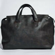 極美品 ザラ トートバッグ レザー ZARA カーキ 緑色 ビジネスバッグ ブリーフケース メンズ 大容量 仕事 A4可 肩掛け可 鞄 希少 高級 旅行_画像2