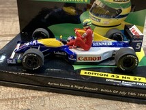 ミニチャンプス 1/43 Williams Renault FW14 British GP July 14th ’91 CANON 5 白×青×黄 ※まとめて取引・同梱不可 [8-8625]_画像3