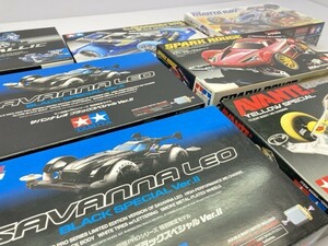 タミヤ 1/32 サバンナ レオ ブラックスペシャル バージョンII MSシャーシ 94728 など まとめて ※まとめて取引・同梱不可 [5-9036]