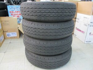 ☆オークション☆【中古タイヤ4本セット】ブリヂストン エコピアRD613 195/80R15 107/105N　LT　2022年製造　BS　ハイエース　キャラバン