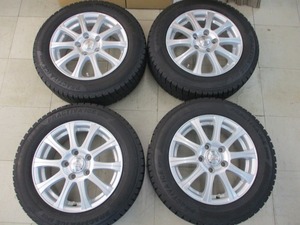 【中古タイヤホイール4本セット】ZELERNA 6.0J+53PCD114.3/5穴 プロクティバアイス 185/65R15 2021年