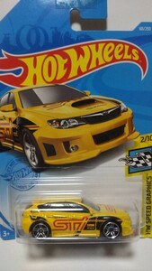 HOT WHEELS SUBARU WRX STI(YELLOW)インターナショナルカード