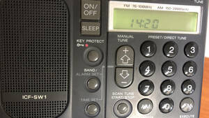 SONY ICF-SW1ワールドバンドラジオ マルチバンドラジオ コンパクトラジオ 整備済 検索s 55 PLL BCL