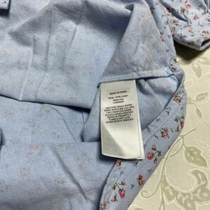 送料込 春夏物 ラルフローレン POLO RALPH LAUREN コットン 半袖 シャツ160 女の子 可愛い 淡いブルー 花柄の画像5