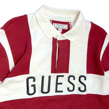 新品 M US限定 Guess Jeans Rugby Shirt ゲス ジーンズ デッドストック ラグビー 長袖 シャツ ラグジャー_画像8