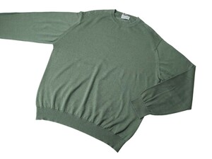  メンズ L ジョンスメドレー 最高級コットン 24G クルーネックセーター S4577 PALM JOHN SMEDLEY イギリス製★日本別注 Sweater Series