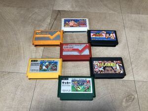 Nintendo ファミリーコンピュータ ファミコン ソフト まとめて 7本セット たけしの挑戦状 ドンキーコング マリオブラザーズ サッカー など