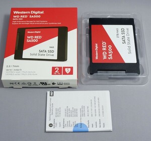 WD Red SA500 NAS SATA 2TB SSD　2.5インチ SATA6Gbps