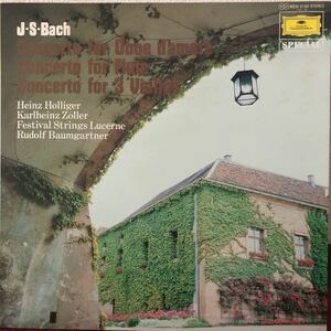 LP J.S.Bach オーボエ・ダモーレ協奏曲イ長調　3つのヴァイオリンのための協奏曲ニ長調　フルート協奏曲ト短調　MGW-5160 ヴィンテージ