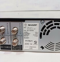 SHARP シャープ ブルーレイディスクレコーダー BD-HDS65 リモコン付き BDプレーヤー _画像6