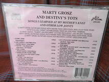 A#3542*◆未開封CD◆ MARTY GROSZ ＆ DESTINY’s TOTS Songs I Learned At My Mother's Knee And Other Low Joints Jazzology JCD-220_画像2