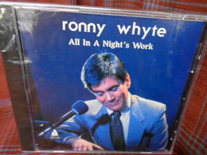 A#3554*◆未開封CD◆ ロニー・ホワイト RONNY WHYTE All In A Nights Work feat. HARRY ALLEN Audiophile ACD-247