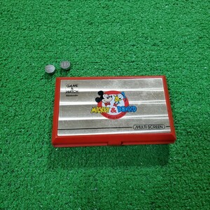 任天堂 Nintendo ゲームウォッチ GAME&WATCH マルチスクリーン 動作確認済み MICKEY&DONALD ミッキー&ドナルド DM-53 レトロ 希少品 当時物