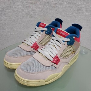 NIKE x UNION AIR JORDAN 4 SP GUAVA ICE LIGHT FUSION RED ナイキ エアジョーダン ユニオン グアバアイス スニーカー 27.5㎝ 完売モデル