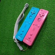 Wii リモコン モーションプラス コントローラ 6本 6個 まとめ売り ホワイト ブラック ブルー ピンク 内蔵 任天堂 コントローラー_画像4