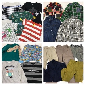 FS-913　子ども服【男の子SET　サイズ120cm~130cm☆大量５４着】ZARA・グローバルワーク・ベビードール等☆大量☆古着☆おまとめ福袋