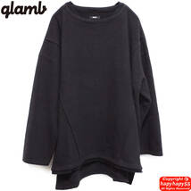 完売■glamb フェイクレイヤード フリースカットソー◆再構築 ビッグシルエット Yohji Yamamoto ヨウジヤマモト GroundY S'YTE Y-3 for men_画像2