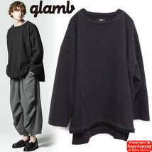 完売■glamb フェイクレイヤード フリースカットソー◆再構築 ビッグシルエット Yohji Yamamoto ヨウジヤマモト GroundY S'YTE Y-3 for men_画像1