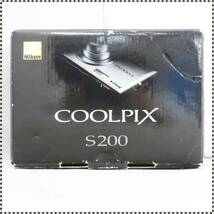 【 ジャンク 】 Nikon COOLPIX S200 シルバー コンデジ ニコン カメラ クールピクス HA022611_画像1