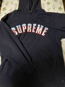 2020 秋冬　Supreme Icy Arc Hooded Sweatshirt シュプリーム フーディー スウェット　シャツ ネイビー　パーカー　