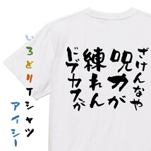 アニメ名言系半袖Tシャツ【ざけんなや呪力が練れんドブカスが】おもしろTシャツ　ネタTシャツ_画像1