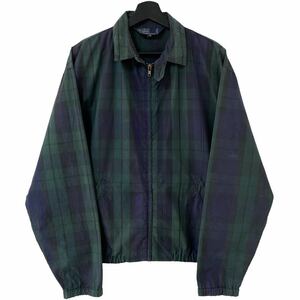 ■激レア■90s RALPH LAUREN タータンチェック ブラックウォッチ ドリブラー ジャケット ポニー無し S L相当 ラルフローレン ビンテージ