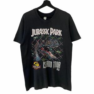 ■激レア■90s USA製 JURASSIC PARK ムービー Tシャツ L ジュラシックパーク 恐竜 映画 USA製 ビンテージ