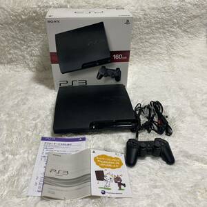 ●○1円 動作確認済 Sony ソニー PS3 プレイステーション3 プレステ3 PlayStation3 本体 CECH3000A ブラック PS1 箱付 封印シール HDD○●