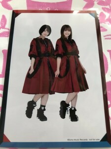 織田奈々・守屋茜 生写真 黒い羊 HMV購入特典 欅坂46 けやき坂 硬化ケース付き