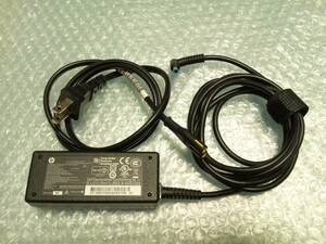 HPノートパソコン用純正ACアダプター HSTNN-CA41/742313-002/742436-001 (DC 19.5V 2.31A 45W) 電源プラグ外形4.5mm PSE 青ピン