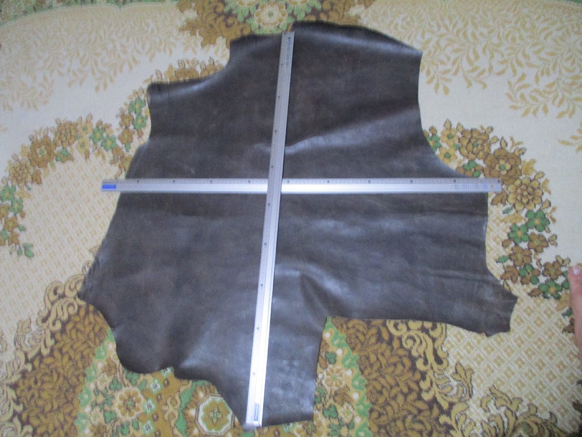 Leather Craft Leather Cowhide Half Cut Special Mud Dark Brown Soft 85ds 1.0mm~ New Unused Good Condition Beautiful Original See photo details, hand craft, handicraft, leather craft, material