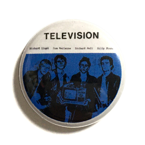 缶バッジ 25mm TELEVISION テレビジョン Richard Hell リチャードヘル New York Punk Johnny Thunders