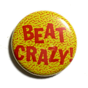 25mm 缶バッジ THE VIP's BEAT CRAZY Mods Power Pop Garage Punk psychedelic Rockabilly rock ’n’ roll