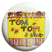 デカ缶バッジ 58mm TOM TOM CLUB トムトムクラブ Talking Heads トーキングヘッズ Tina Weymouth David Byrne_画像1