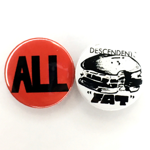 25mm 缶バッジ ALL / DESCENDENTS ディセンデンツ Pop Punk Power pop Hardcore Black Flag Bad Brains minor Thread