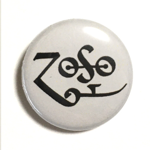 25mm 缶バッジ 4個セット LED ZEPPELIN レッド・ツェッペリン IV ZOSO Jimmy Page ジミーペイジの画像3