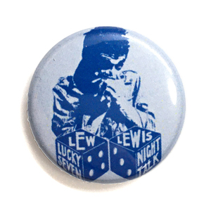 25mm can badge Lew Lewis rule chair Pub rock Eddie &the Hotrods Dr Feelgood Stranglers.book@hiroto