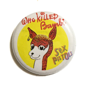 25mm 缶バッジ SEX PISTOLS Who Killed Bambi ? セックスピストルズ Great Rock N Roll Swindle