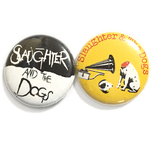 25mm 缶バッジ 2個セット Slaughter & The Dogs スローター＆ザ・ドッグス Power Pop Punk