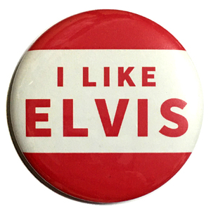 デカ缶バッジ 5.8cm I LIKE Elvis Presley エルビスプレスリー rock ’n’ roll Sun Records Rockabilly