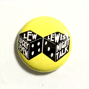 缶バッジ 25mm Lew Lewis Lucky Seven Pub Rock パブロック Power Pop Glam Garage Punk パワーポップ グラムロック ガレージパンク