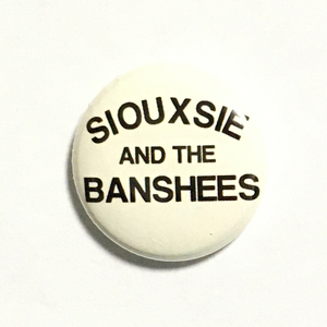 缶バッジ 25mm Siouxsie And The Banshees スージー＆ザ・バンシーズ New Wave Power Pop Glam Garage Punk パワーポップ グラムロック