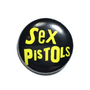 25mm 缶バッジ Psx Pistols セックスピストルズ LOGO Sid Vicious Punk パンク Power Pop パワーポップ Garage Punk