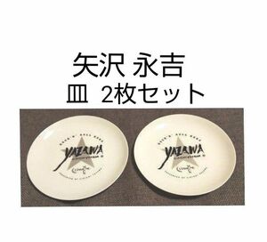 矢沢永吉　お皿 ・ プレート　２枚セット　ダイヤモンドムーン　※箱なし　EIKICHI　YAZAWA　皿　陶器　ヤザワ　送料無料