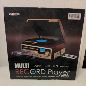 versos マルチ　レコードプレーヤー　レコード カセットテープ 　マルチオーディオ　ラジオ　vs-m001 音楽　Audio　cd 録音