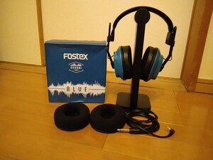 Fostex T50RPmk3 -DEKONI BLUE- ヘッドフォン ヘッドホン 中古品 音出し確認済み (スタンドは含まれません)