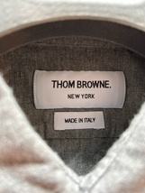 THOM BROWNE トムブラウン 4BAR シャンブレーシャツ　グレー00_画像2